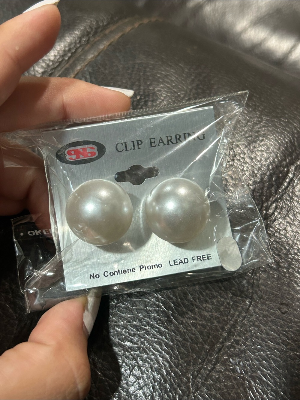 Classic White Pearl Dome Clip-On Earrings - Unbranded